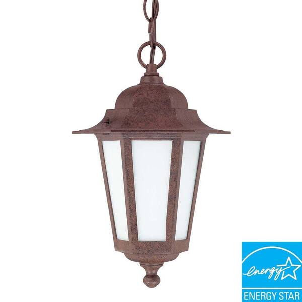 Green Matters Cornerstone 1-Light Outdoor Old Bronze Hanging Lantern