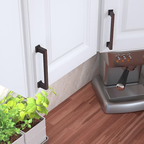 Mirabel Collection 5-1/16 in. (128 mm) Classic Brushed Oil-Rubbed Bronze Rectangular Cabinet Bar Pull