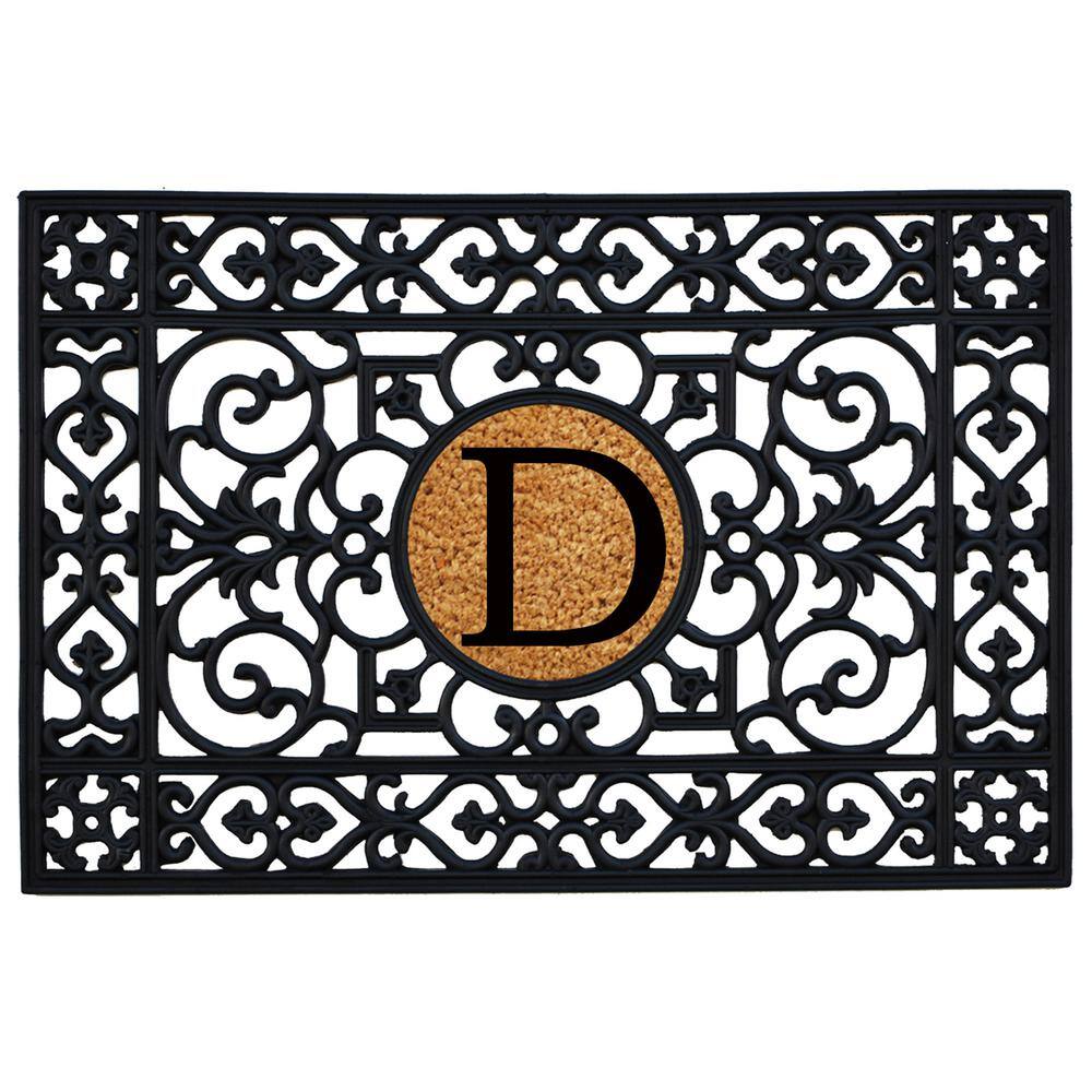 24 in. x 36 in. Rubber Monogrammed D Door Mat price history on PriceWatchPro