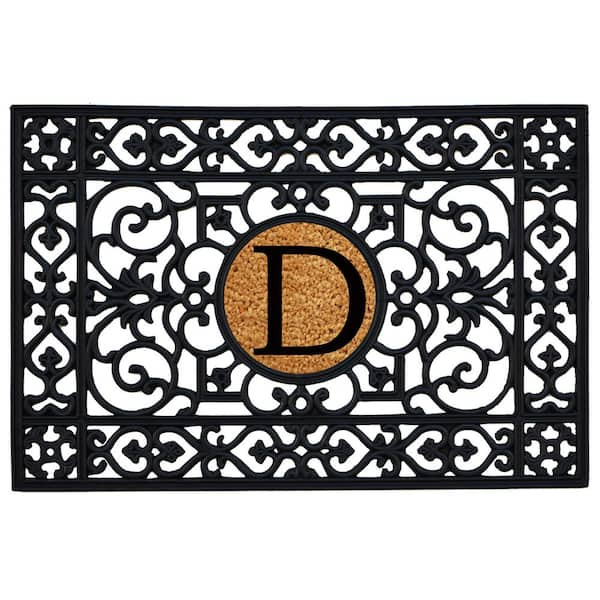 Calloway Mills 24 in. x 36 in. Rubber Monogrammed D Door Mat