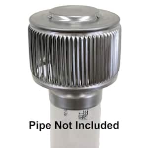 4 in. Dia Aura PVC Vent Cap Exhaust with Adapter for Schedule 40 or Schedule 80 PVC Pipe in Mill Finish