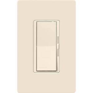 Diva Dimmer for Incandescent and Halogen with Wallplate, 600-Watt, Single-Pole, Light Almond