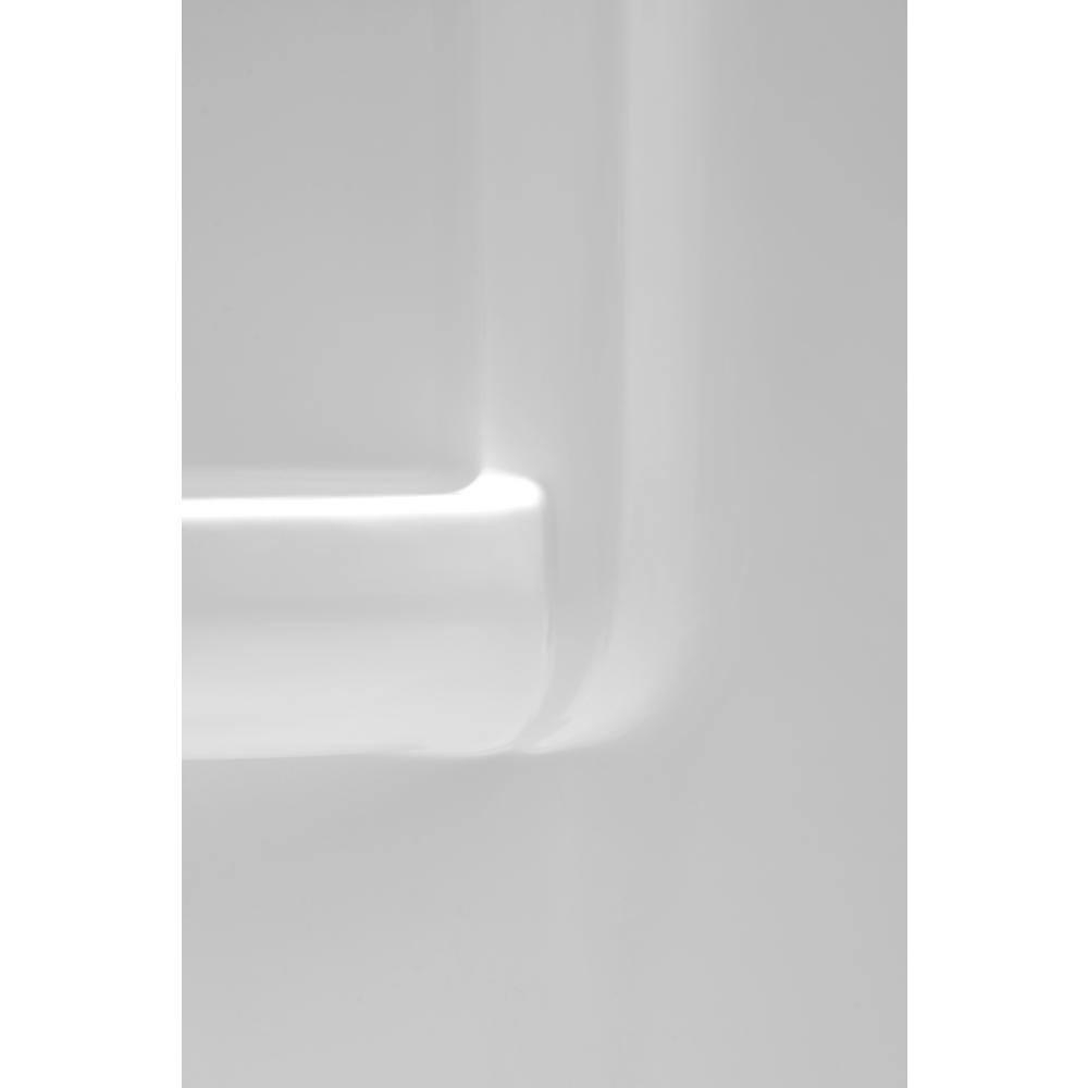 Vasu 60'' x 36'' White Acrylic Shower Wall System
