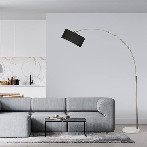 Iron Floor Lamp，Marble Base Standing Lamp，Fishing Pole Arch Floor Light for  Living Room Bedroom Bar Club Hotel : : Lighting