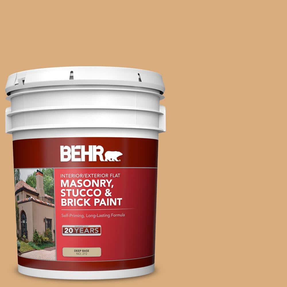 5 gal. #PPU6-05 Cork Flat Interior/Exterior Masonry, Stucco and Brick Paint