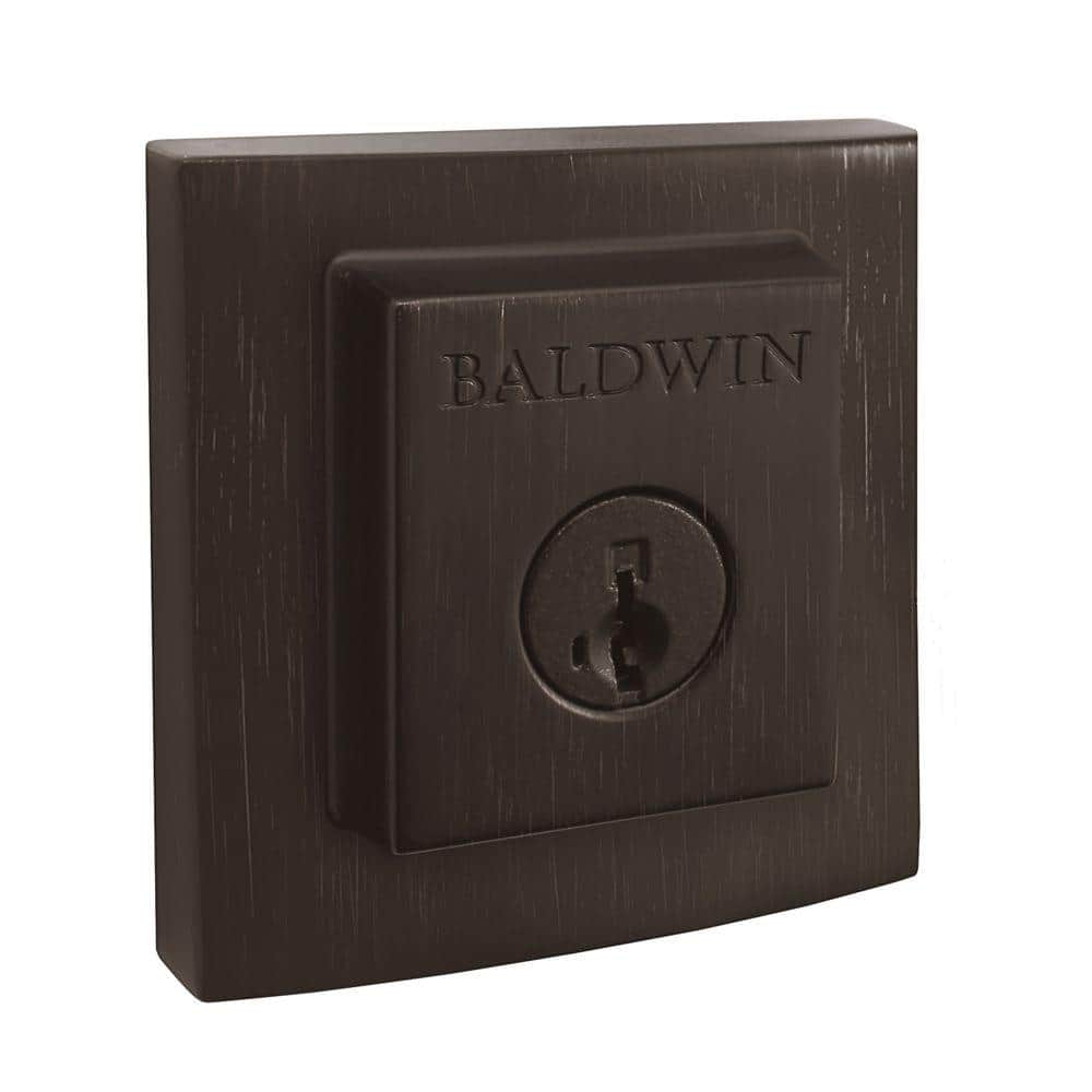 Venetian Bronze Square Single Cylinder Deadbolt with SmartKey Security