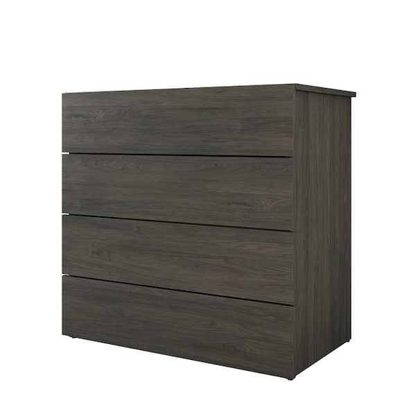 4-Tier Dresser Drawer Organizer, Storage for Clothes (16.5 x 13 In, Light  Gray)
