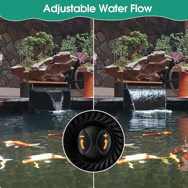fish pond waterfall accessories Custom Pro Kit w/ free area Stainless Steel Pond Waterfall Spillway