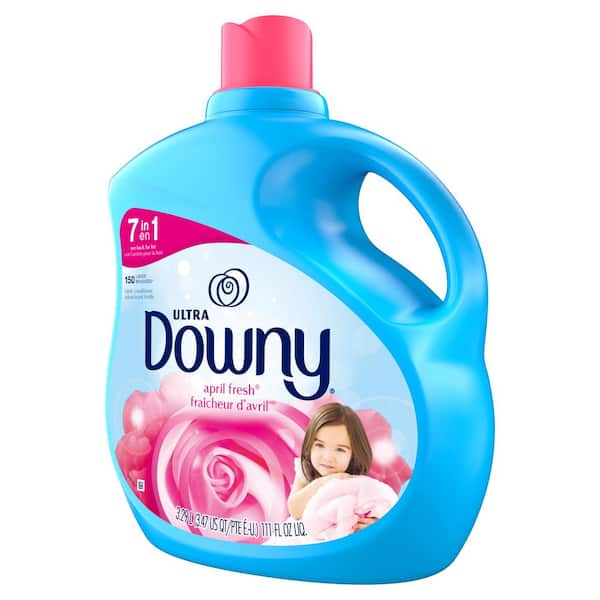 Downy Ultra Liquid Laundry Fabric Softener, April Fresh Scent, 120 Loads  Liquid Laundry Fabric Softener, 120 Loads