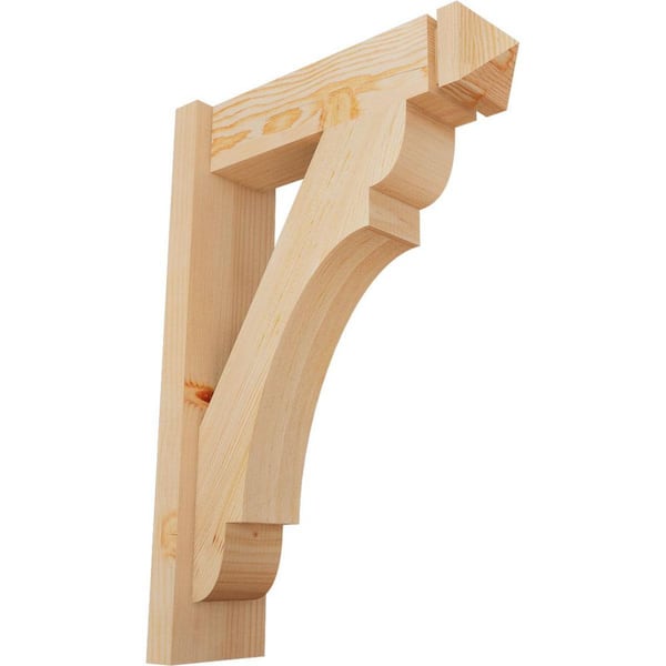 Ekena Millwork 6 in. x 26 in. x 18 in. Douglas Fir Olympic Arts and Crafts Smooth Outlooker