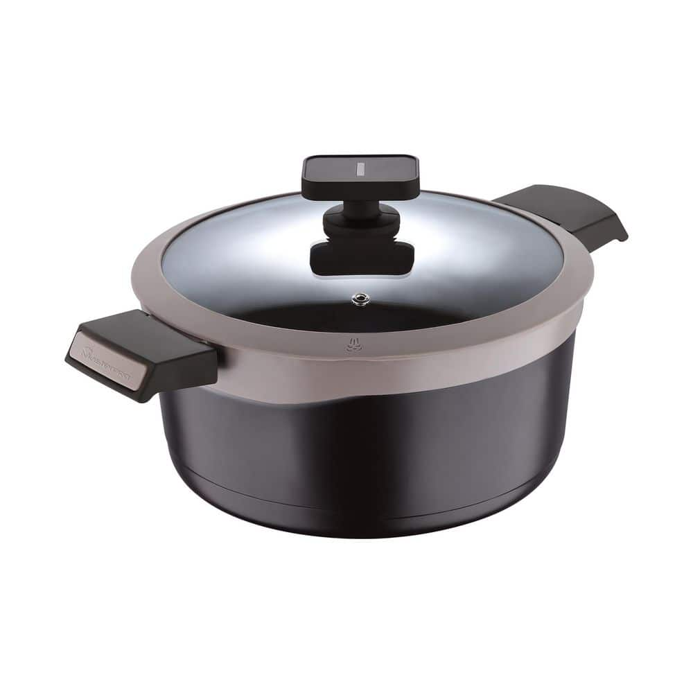 MasterPRO Gastro Titanium Cast Aluminum 4.8 qt. Dutch Oven with ...