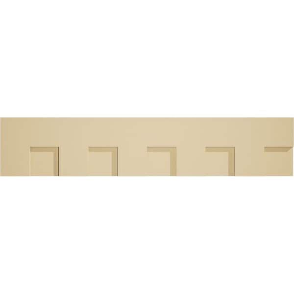 Ekena Millwork 1 in. D x 9 in. W x 45 in. L Primed Polyurethane Panel Moulding