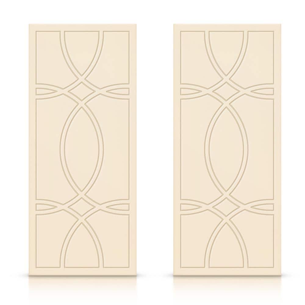 60 in. x 80 in. Hollow Core Beige Painted Composite MDF Interior Double Closet Sliding Doors price history on PriceWatchPro