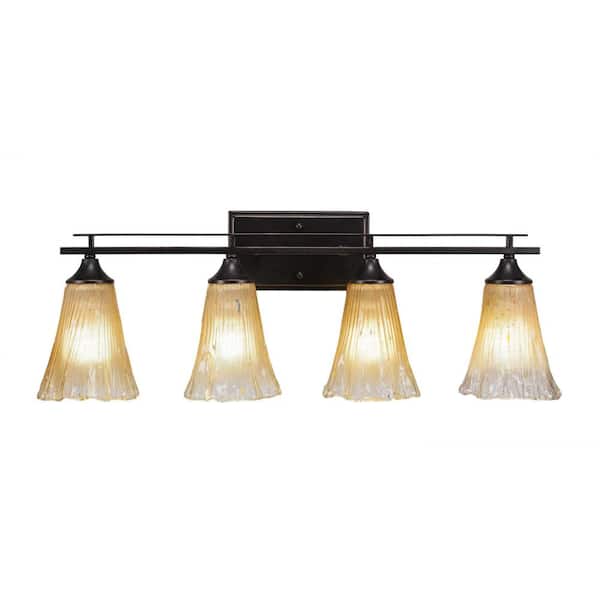 Unbranded Ontario 28 in. 4-Light Dark Granite Vanity Light