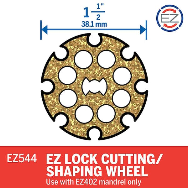 EZ Lock 1-1/2 in. Rotary Tool Wood Cutting Wheel