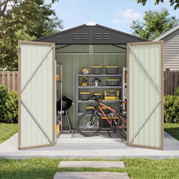 Patiowell 6 ft. W x 4 ft. D Floor Frame Included Outdoor Storage