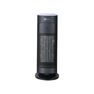 Refrigerator Oscillating Ceramic Tower Space Heater, Remote Control Thermostat Heater