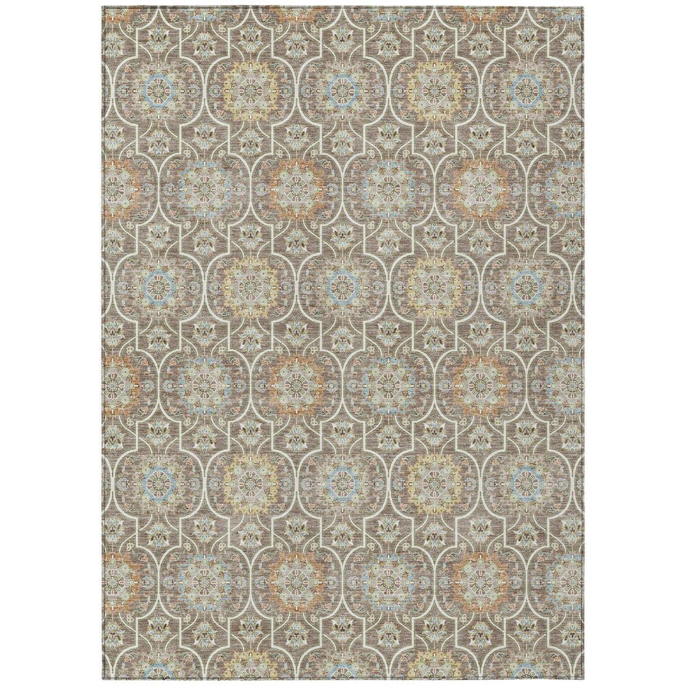Chantille Machine Washable Indoor/Outdoor Abstract ACN2670 Taupe 3 ft. x 5 ft. Area Rug price history on PriceWatchPro
