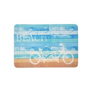 Riding at Beach Rectangle Kitchen Mat 22in.x 35in.