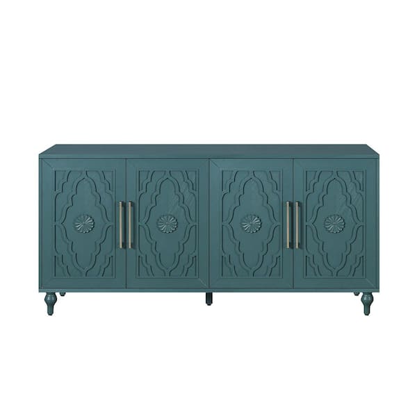 Boosicavelly Navy Blue Wood 62.99 in. Sideboards
