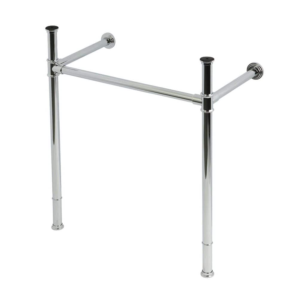 Fauceture 28.5 in. x 15.8 in. Stainless Steel and Brass Console Sink Legs in Polished Chrome price history on PriceWatchPro