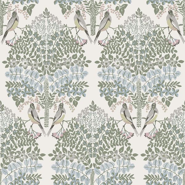 Ivory Multi Otis Peel and Stick Wallpaper