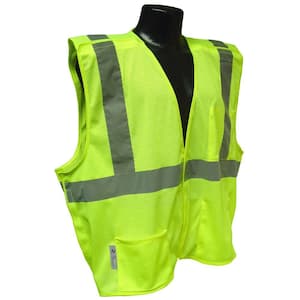 Radians Cl 2 Large Solid Breakaway Safety Vest (High Visibility Green)