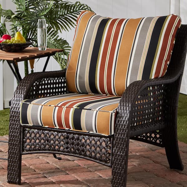 Greendale Home Fashions 25 In X 47, At Home Deep Seat Patio Cushions