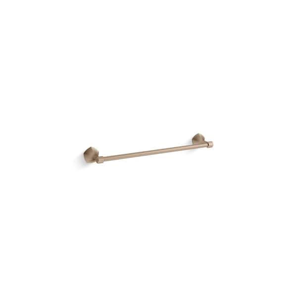 KOHLER Occasion 20.31 in. Wall Mounted Towel Bar in Vibrant Brushed Bronze
