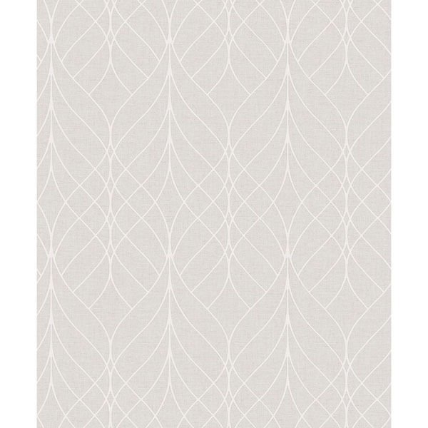 Advantage Hartley Beige Geo Paper Non-Pasted Textured Wallpaper