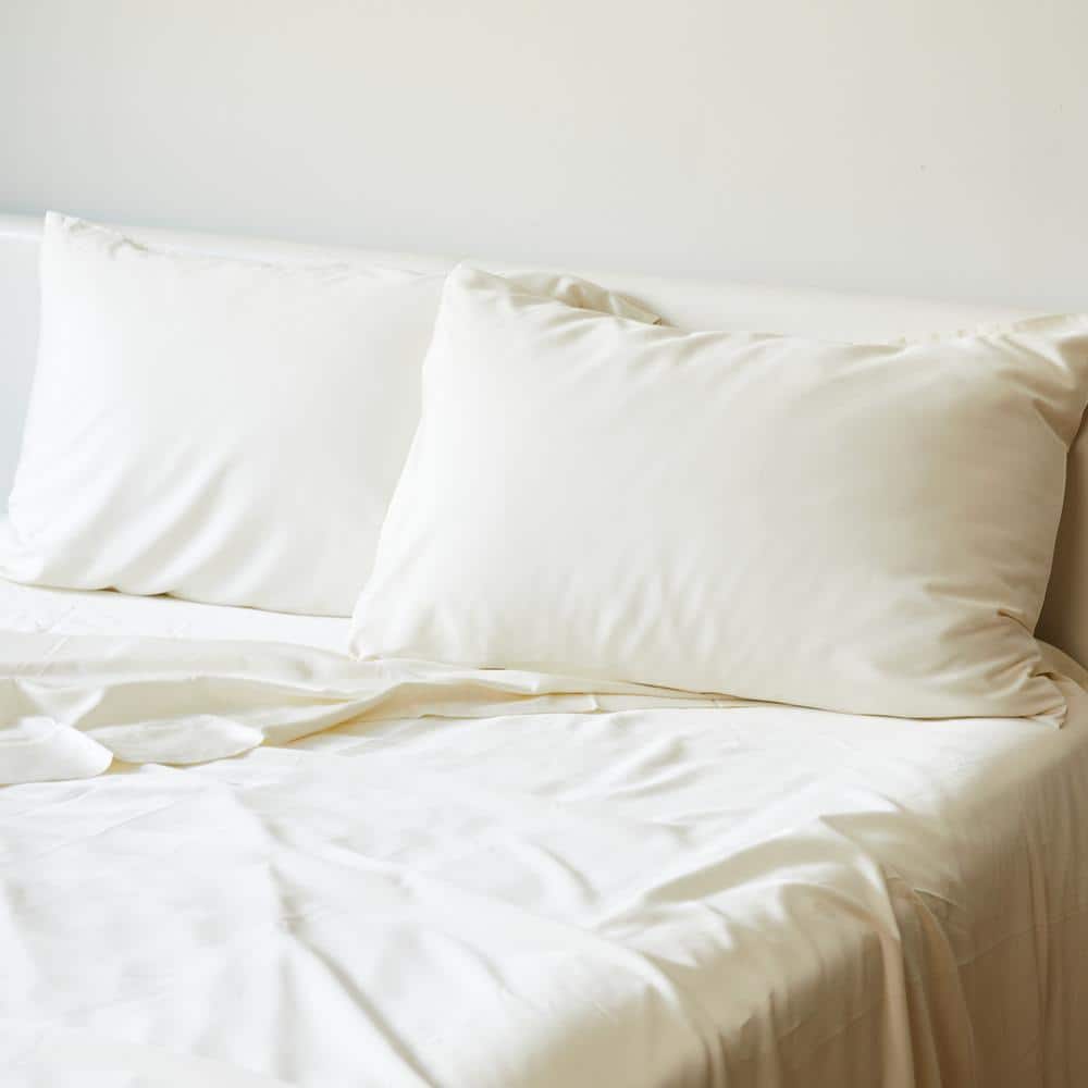 Ivory Queen Bamboo Viscose Cooling Bed Sheet Set