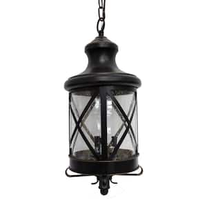 Taysom 3-Light Oil-Rubbed Bronze Outdoor Hanging Lantern