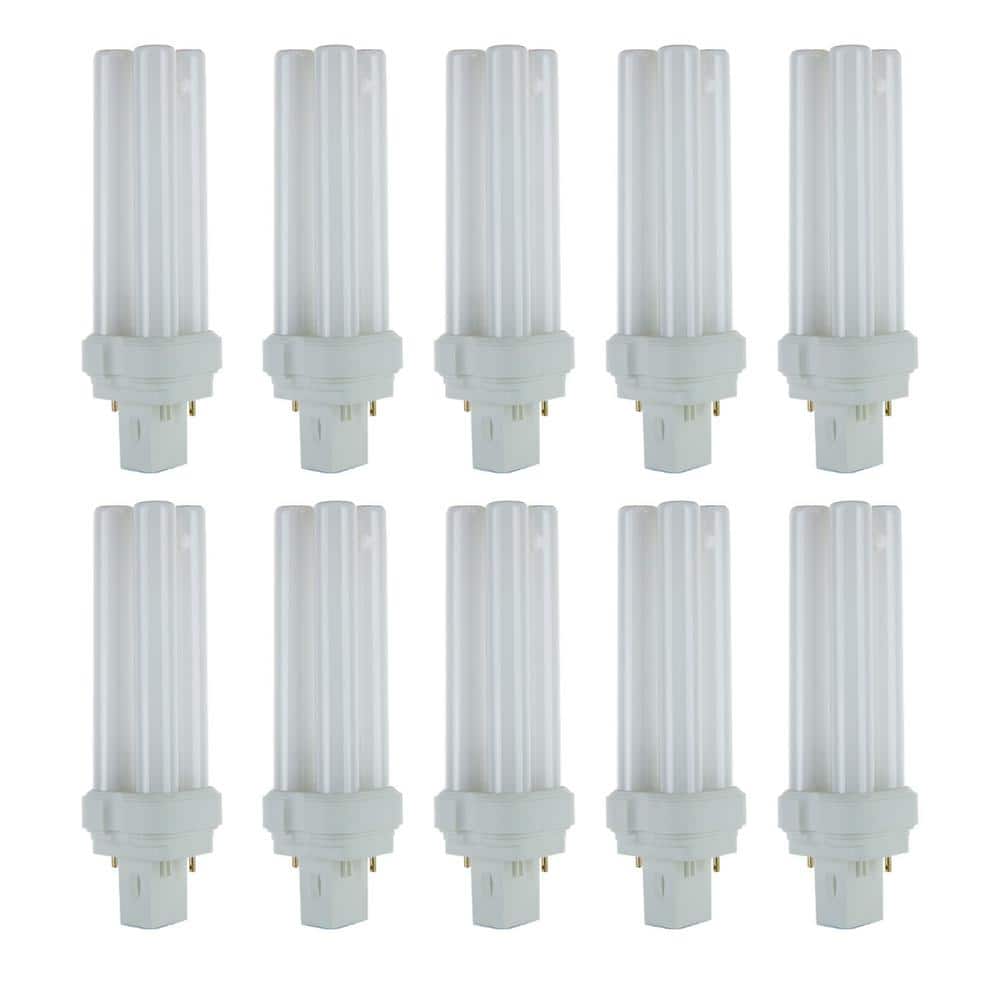 Sunlite 80-Watt Equivalent PL-C GX32d2 2-Pin Base CFL Plug In Light Bulb in Bright White 3000K (10-Pack)
