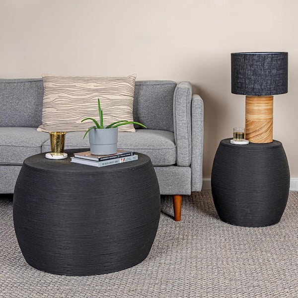 Black cane end table hotsell