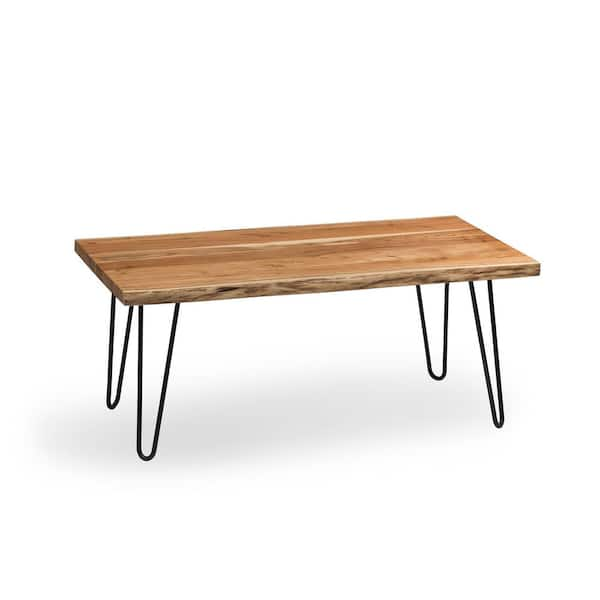 Wood hairpin hot sale coffee table