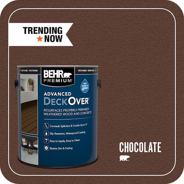 1 gal. #SC-129 Chocolate Textured Solid Color Exterior Wood and Concrete Coating