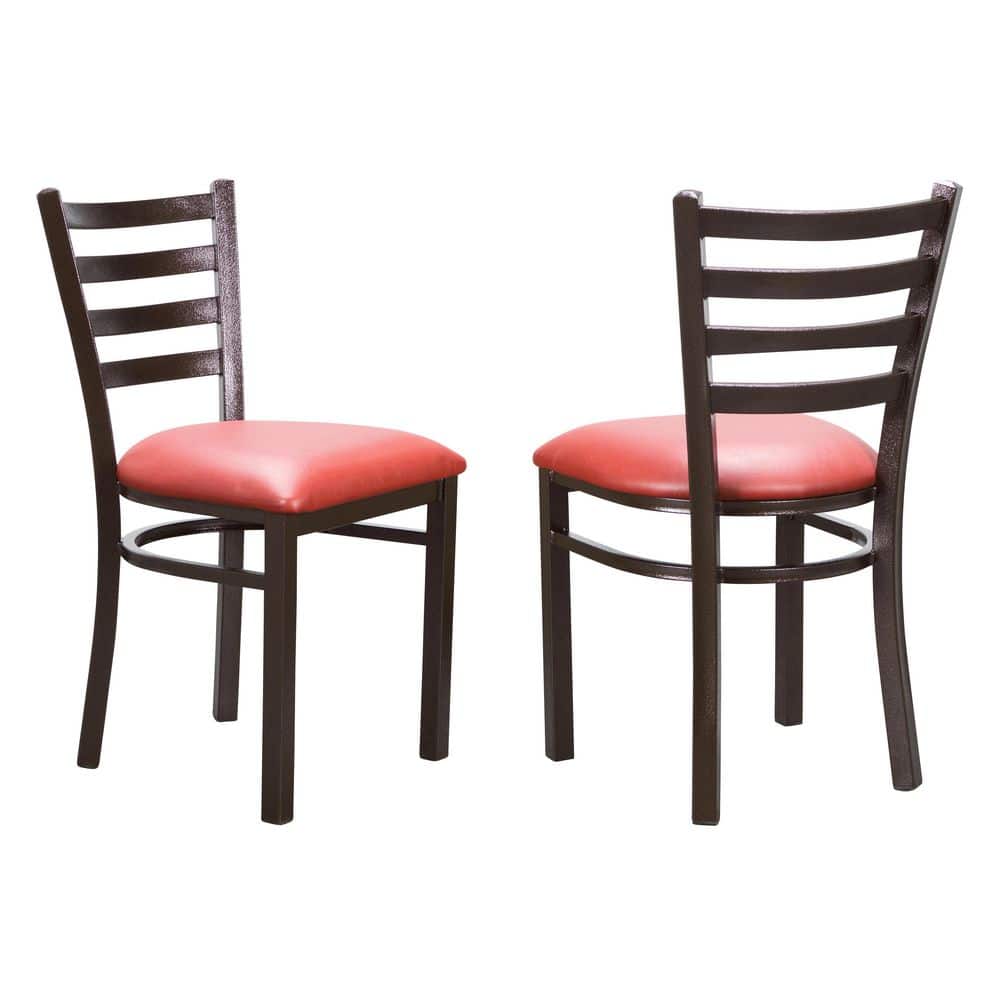 Marco Red Vinyl Metal Side Chair (set of 2) price history on PriceWatchPro
