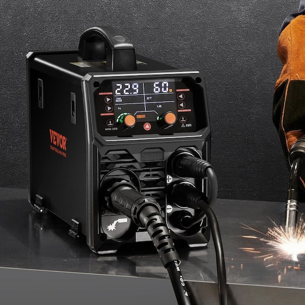 5-in-1 MIG/Lift TIG/MMA Welder 250 Amp Welding Machine Gas/Gasless Engine Power Electric AC 220V Mig Welder