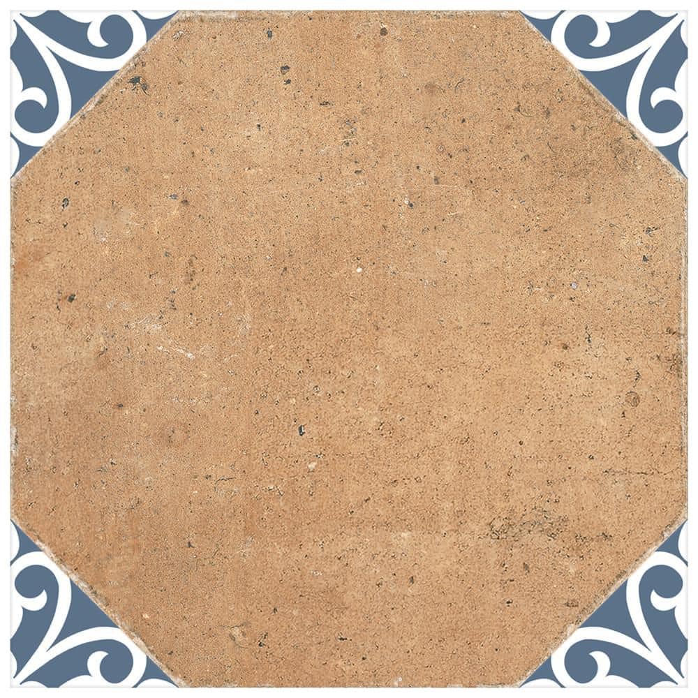 Degas Teja with Blue Deco 9 in. x 9 in. Porcelain Floor and Wall Take Home Tile Sample price history on PriceWatchPro