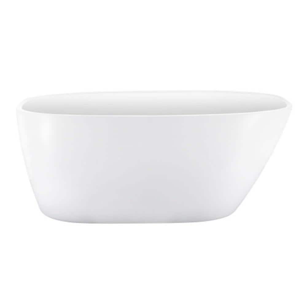 Freestanding 59 in. x 29.53 in. Left Drain Hydrotherapy Soaking Bathtub 59 