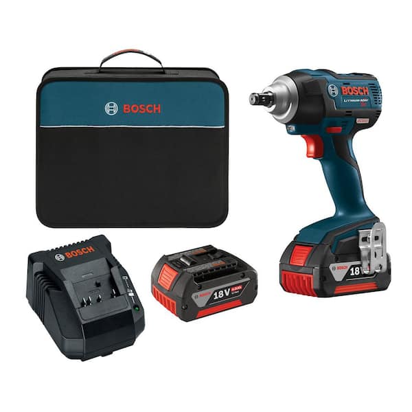 Bosch 18-Volt Lithium-Ion Cordless EC Brushless 1/2 in. Square Drive Impact Wrench Kit