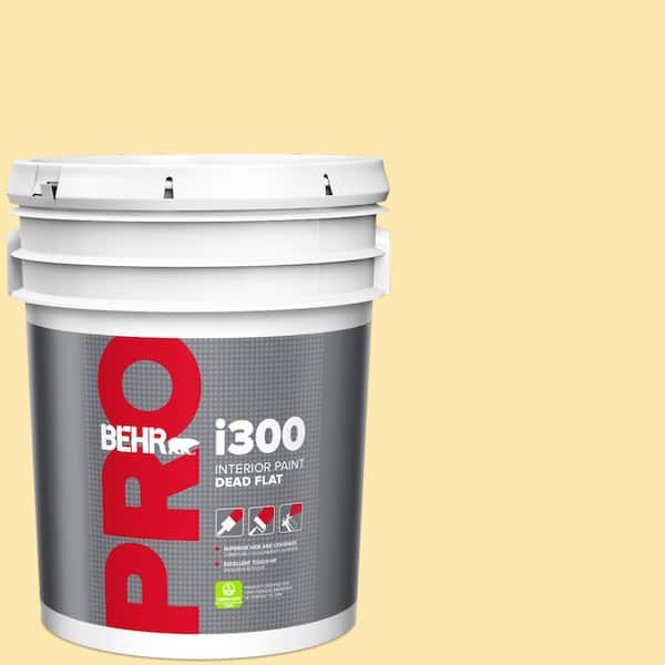 BEHR PRO 5 gal. #P280-2 Gold Thread Dead Flat Interior Paint