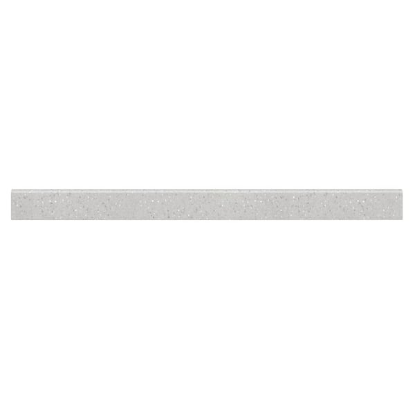 55 in. Cultured Marble Backsplash in Silver Stream