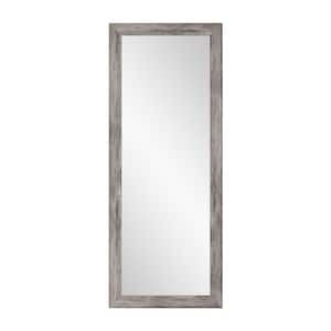 Oversized Gray Farmhouse Mirror (66.5 in. H X 33 in. W)