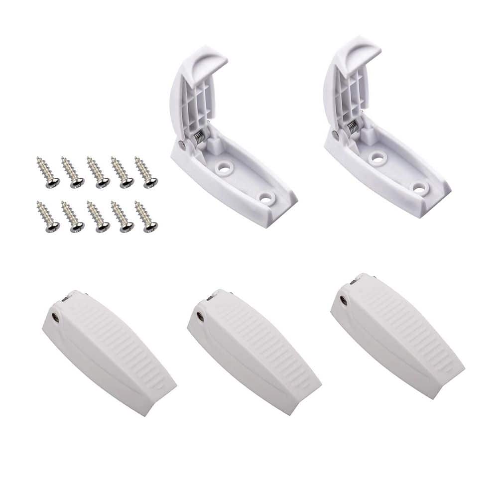 5pcs White RV Door Holder All-Weather ABS Spring Camper Trailer Baggage Door Catch for RVs Campers Vans price history on PriceWatchPro