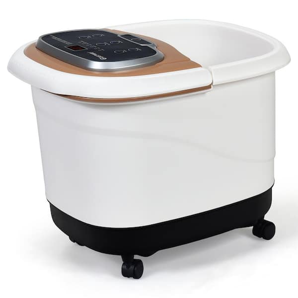 Costway Portable Foot Spa Bath Motorized Massager Electric Feet Salon Tub with Shower