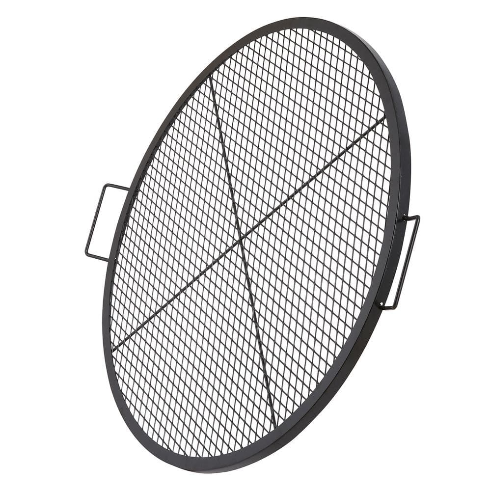 Fire Pit Grill Grate 36 in. Round, Heavy-Duty Steel X-Marks Campfire BBQ Grid with Handle, 44 lb. Capacity for Outdoor price history on PriceWatchPro