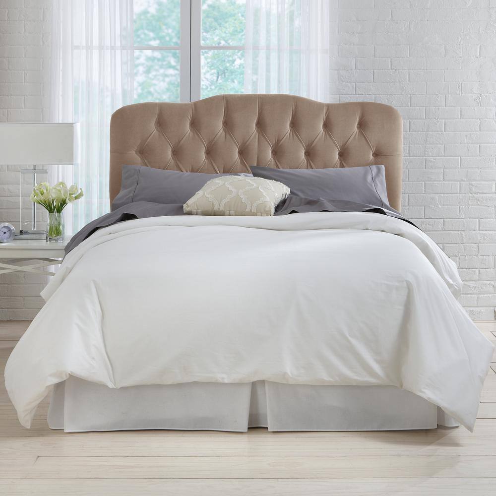 Laramie Velvet Cocoa California King Tufted Headboard744CVLVCC The