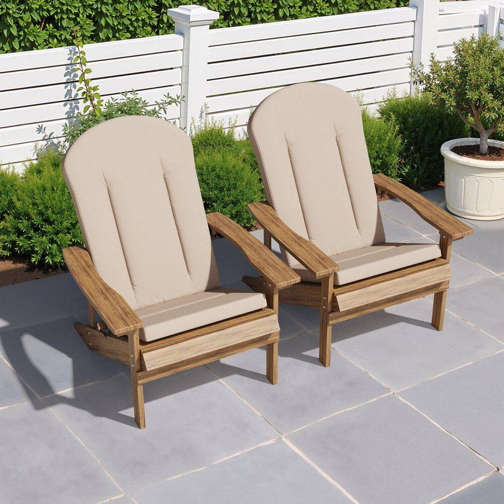 41 in. x 20 in. 2-Piece Deep Seating Outdoor Adirondack Chair Cushion in Beige price history on PriceWatchPro