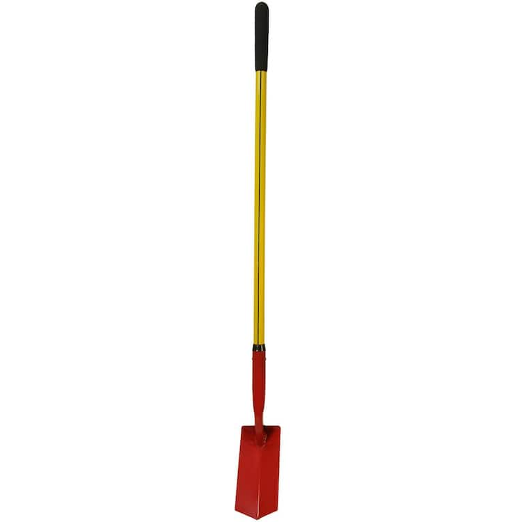 Nupla 48 in. Classic Fiberglass with Heavy-Duty Steel V-Type Blade Clean-Out Shovel and Cushion Grip Handle